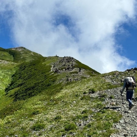 蓮華温泉より白馬岳朝日岳縦走