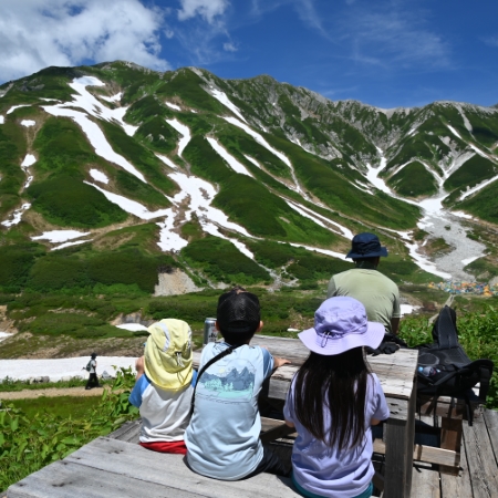 梅雨明けの立山で家族登山！！
