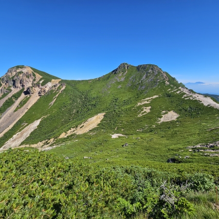 緑の八ヶ岳も素晴らしい　硫黄岳・天狗岳